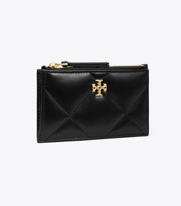 Kira Diamond Quilt Zip Card Case
