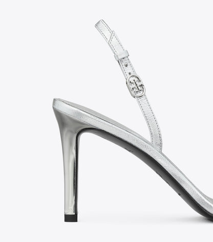 Double T Buckle Heel Sandal