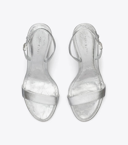 Double T Buckle Heel Sandal