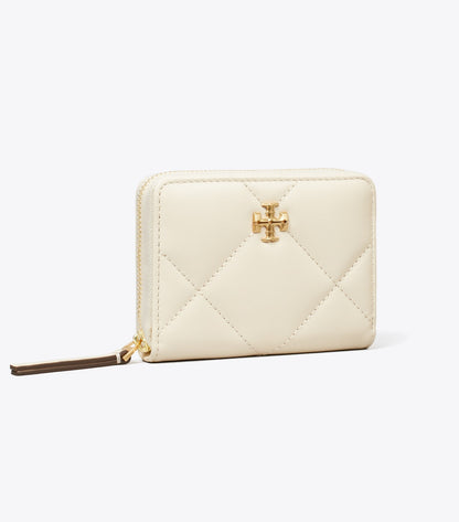 Small Kira Diamond Quilt Zip-Around Wallet