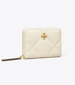 Small Kira Diamond Quilt Zip-Around Wallet