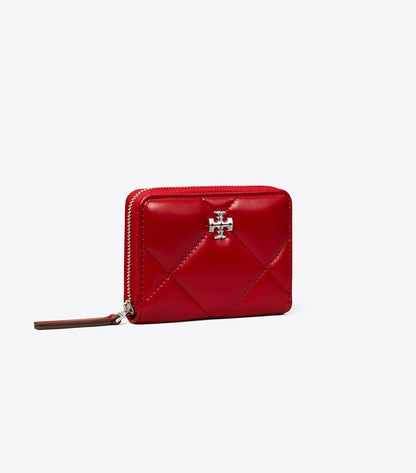Small Kira Diamond Quilt Zip-Around Wallet