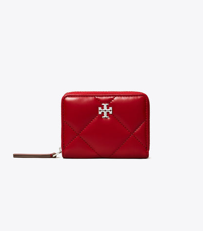 Small Kira Diamond Quilt Zip-Around Wallet