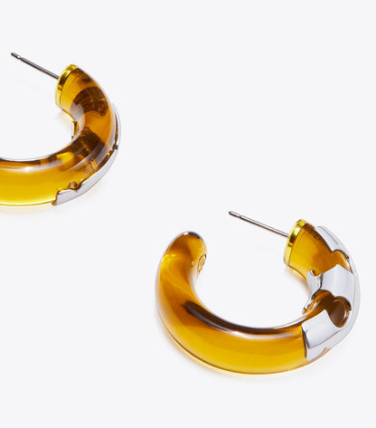 Resin Hoop Earrings