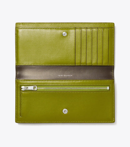 T Pebbled Slim Wallet