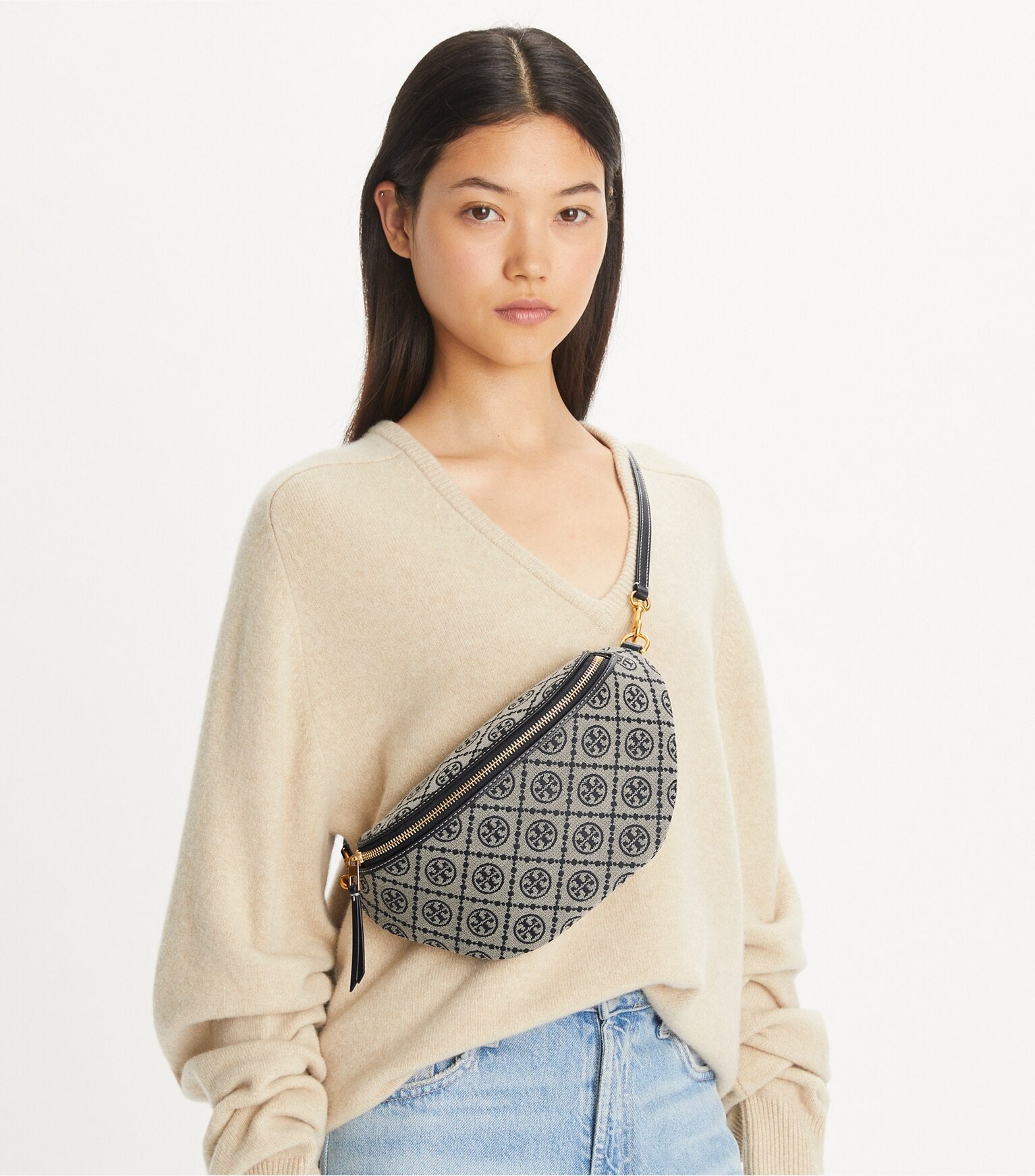 T Monogram Belt Bag
