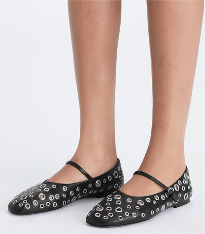 Eyelet Mary Jane Ballet