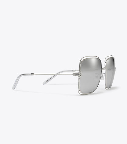 Eleanor Oversized Metal Square Sunglasses