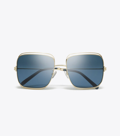 Eleanor Oversized Metal Square Sunglasses