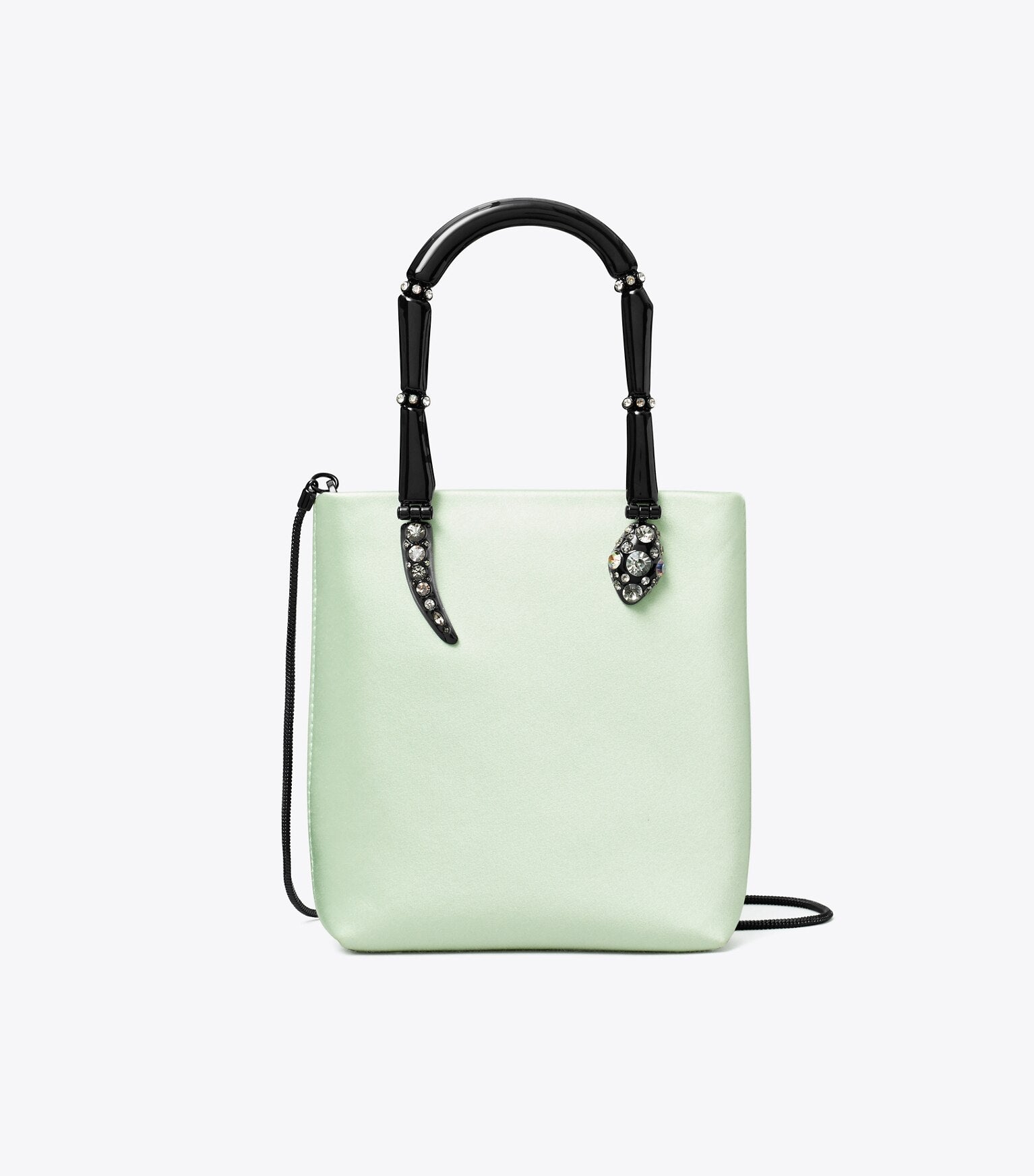Mini Satin Snake Handle Tote