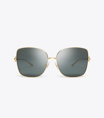 Miller Metal Oversized Butterfly Sunglasses