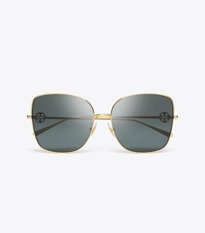 Miller Metal Oversized Butterfly Sunglasses