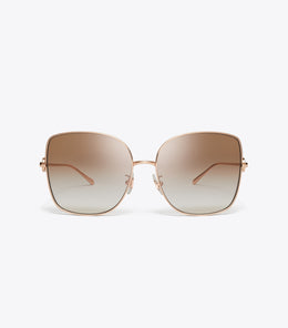 Miller Metal Oversized Butterfly Sunglasses