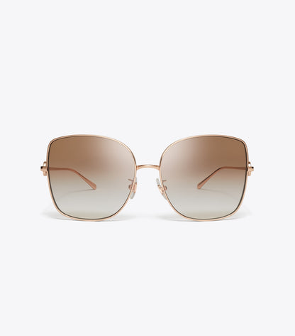 Miller Metal Oversized Butterfly Sunglasses