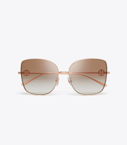 Miller Metal Oversized Butterfly Sunglasses