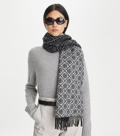 T Monogram Oblong Scarf