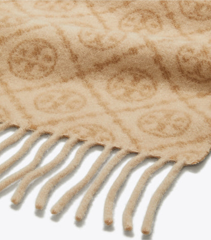 T Monogram Oblong Scarf