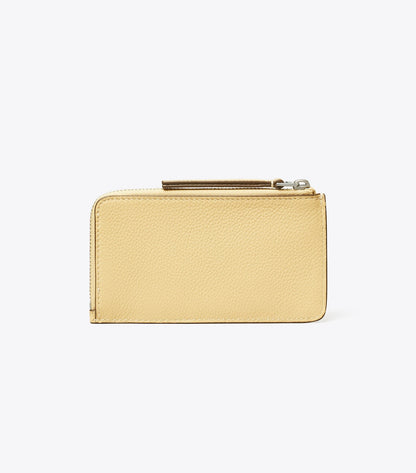 Robinson Pebbled Top-Zip Card Case