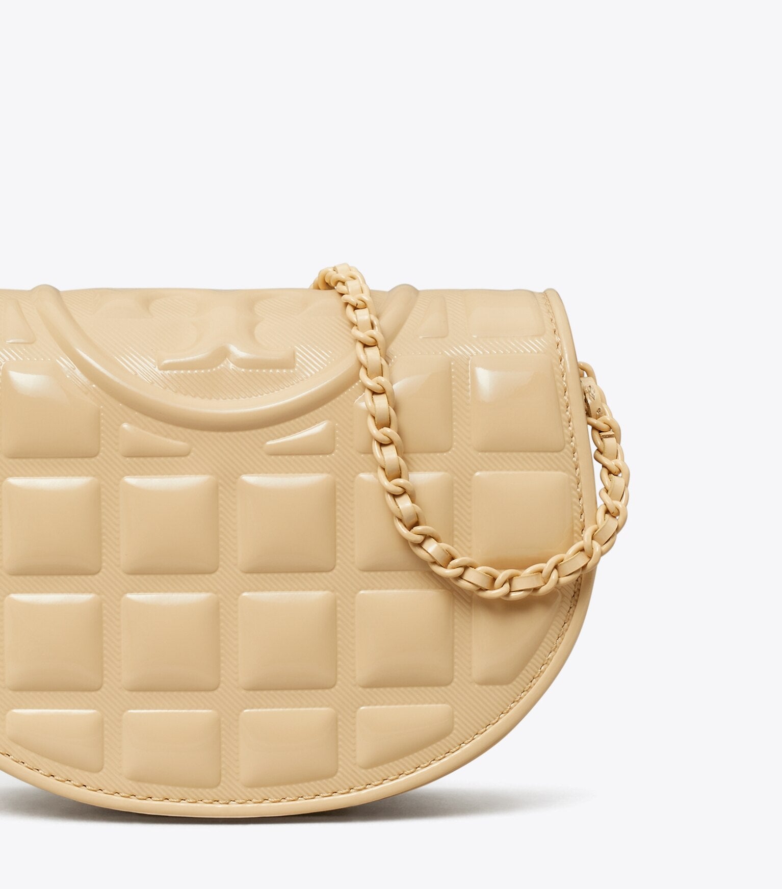 Mini Fleming Patent Square Quilt Crossbody