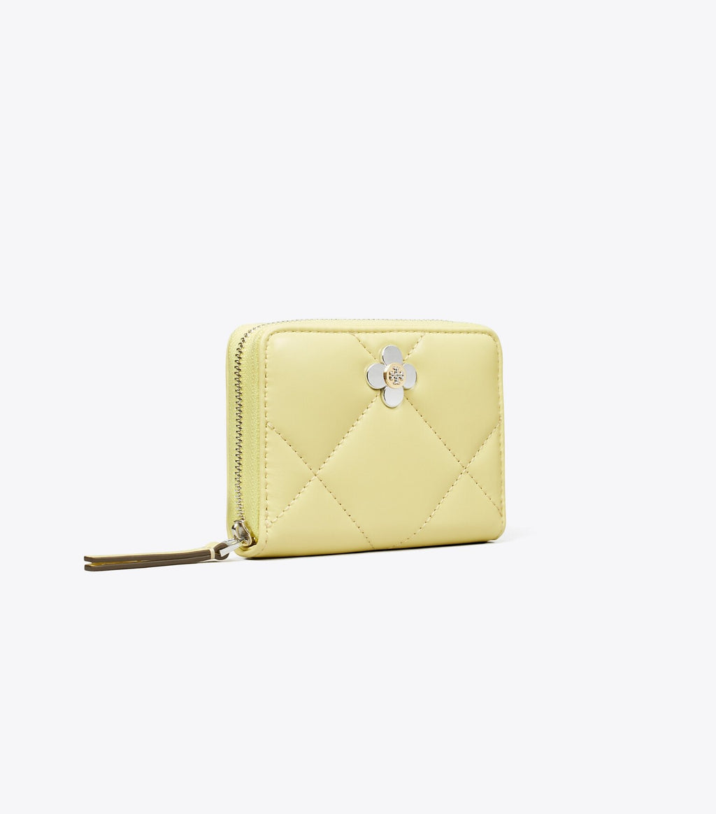 Small Kira Diamond Quilt Clover Zip-Around Wallet