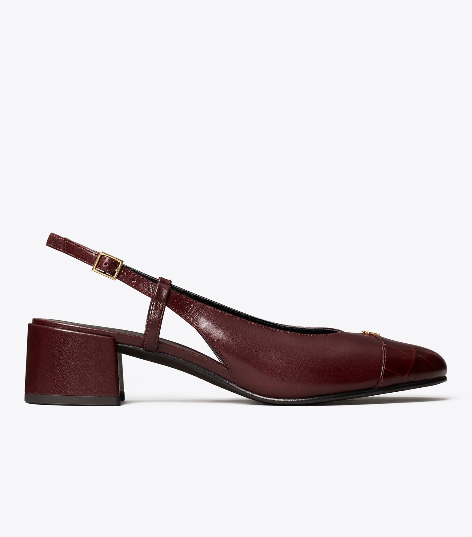 Cap-Toe Slingback Pump