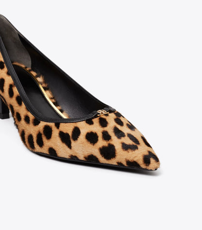 Double T Buckle Low-Heeled Pump