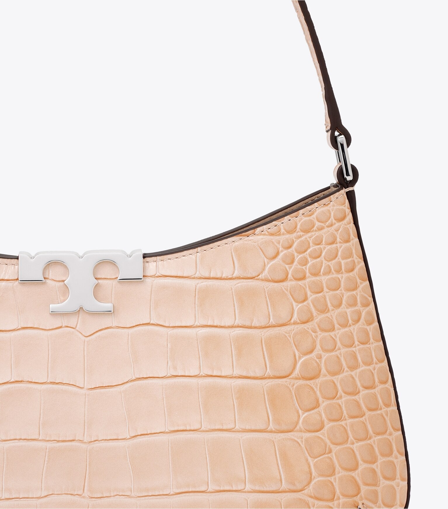 Eleanor Croc Embossed Slim Shoulder Bag