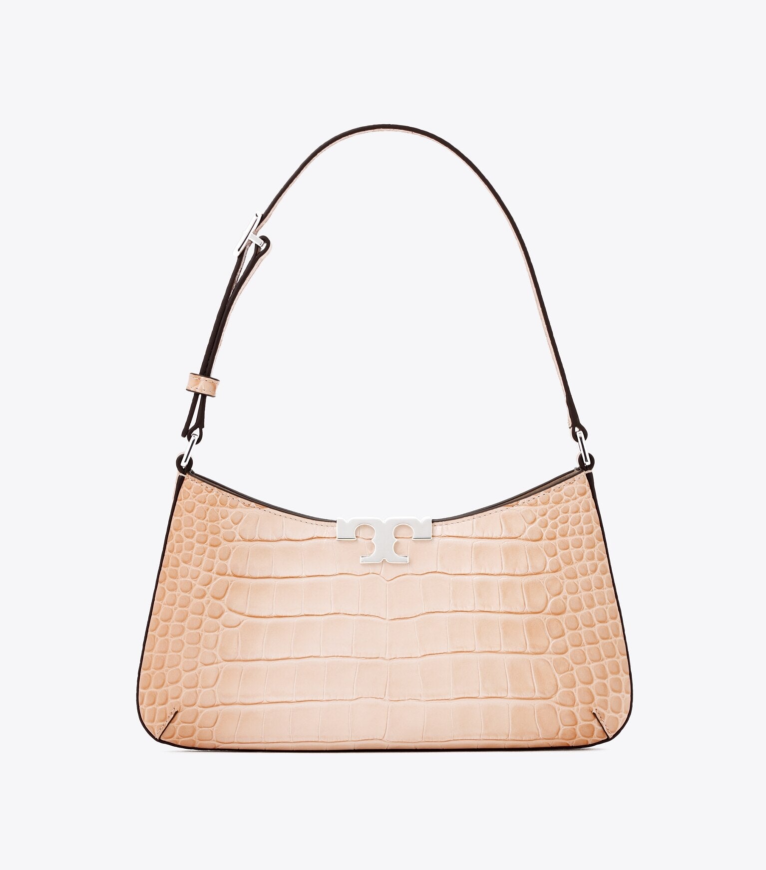 Eleanor Croc Embossed Slim Shoulder Bag