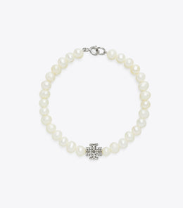 Moondance Pearl and Pavé Bracelet