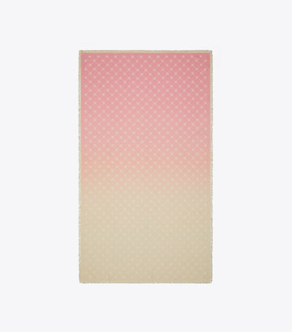 T Monogram Silk Oblong Scarf