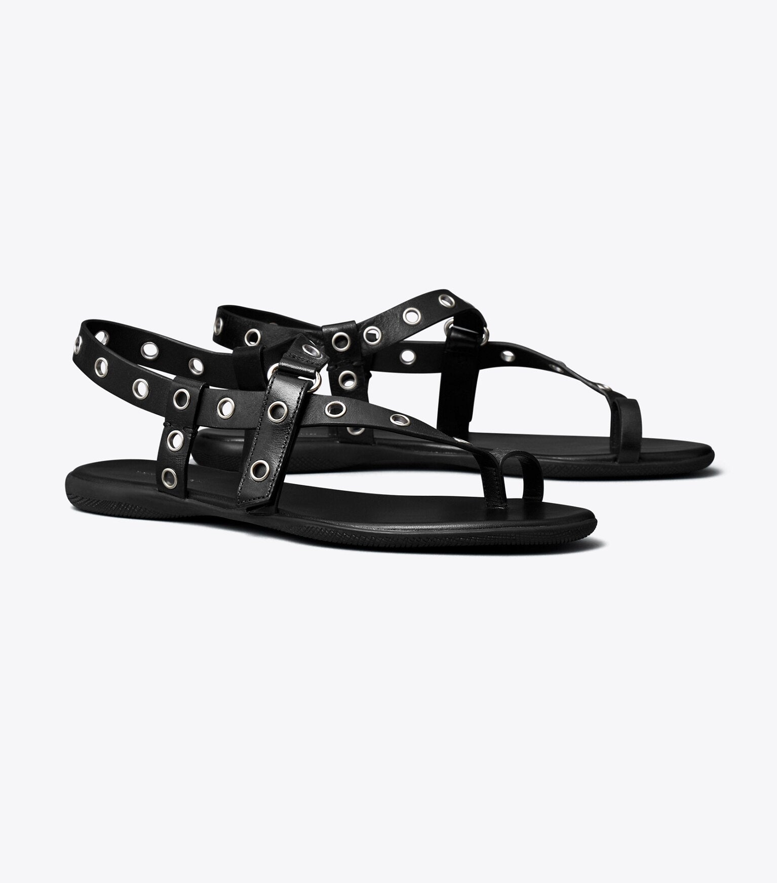 Eyelet Toe Ring Sandal