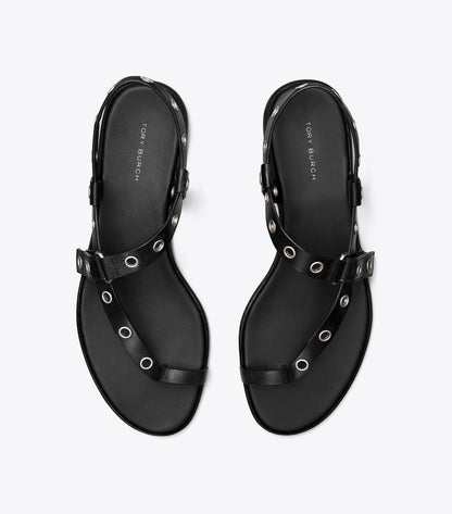 Eyelet Toe Ring Sandal