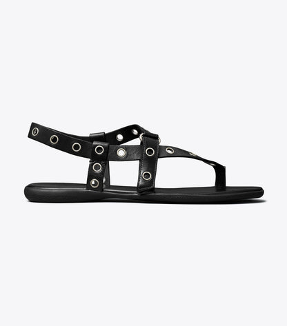 Eyelet Toe Ring Sandal