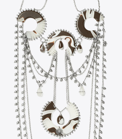 Bead And Resin Necklace