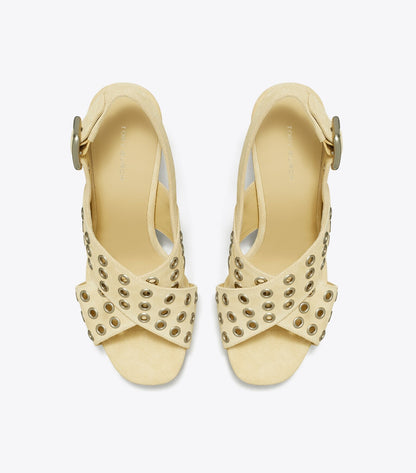 Cross-Band Heeled Sandal