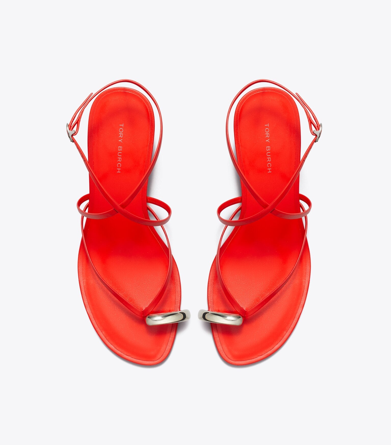 Pierced Multi-Strap Heeled Sandal