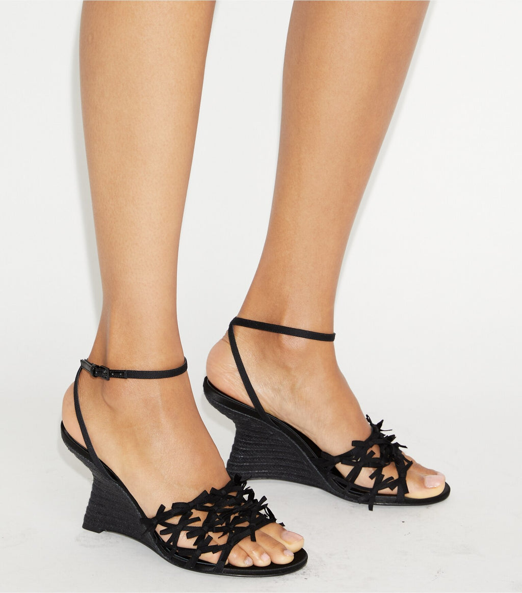 Mini Bow Espadrille Wedge