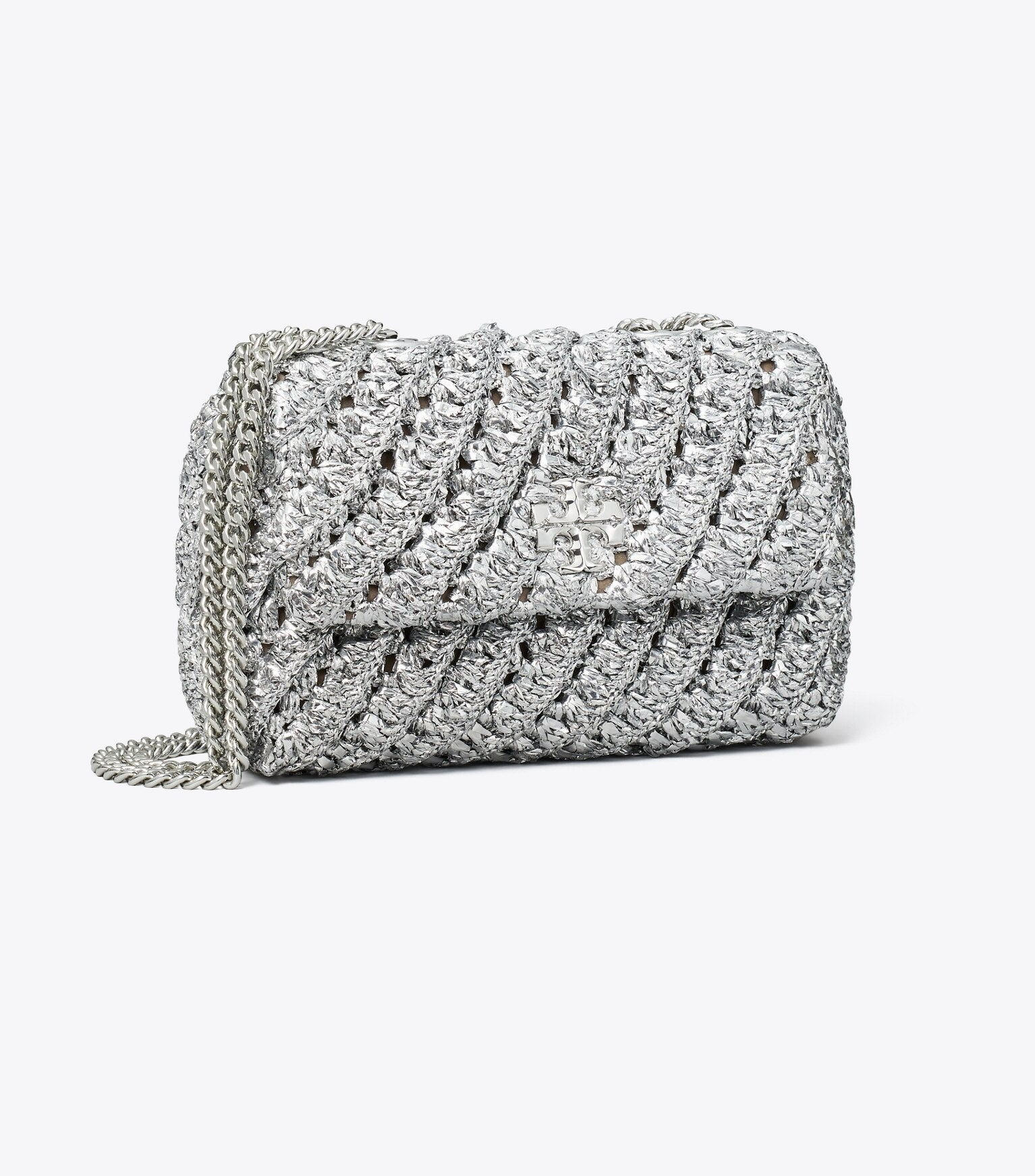 Small Kira Woven Shoulder Bag