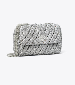 Small Kira Woven Shoulder Bag