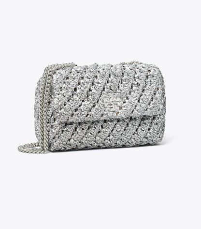 Small Kira Woven Shoulder Bag