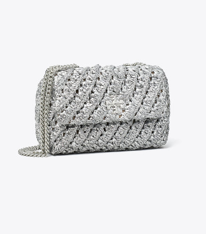 Small Kira Woven Shoulder Bag