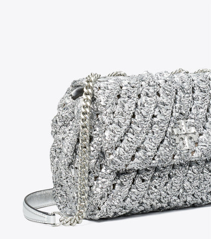 Small Kira Woven Shoulder Bag