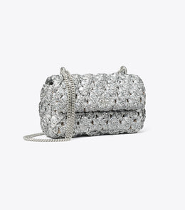 Mini Kira Woven Flap Bag