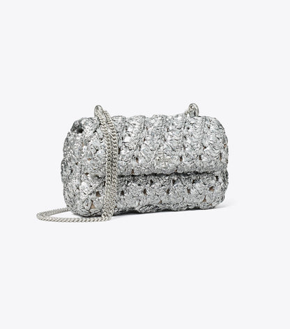 Mini Kira Woven Flap Bag