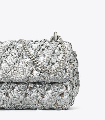Mini Kira Woven Flap Bag