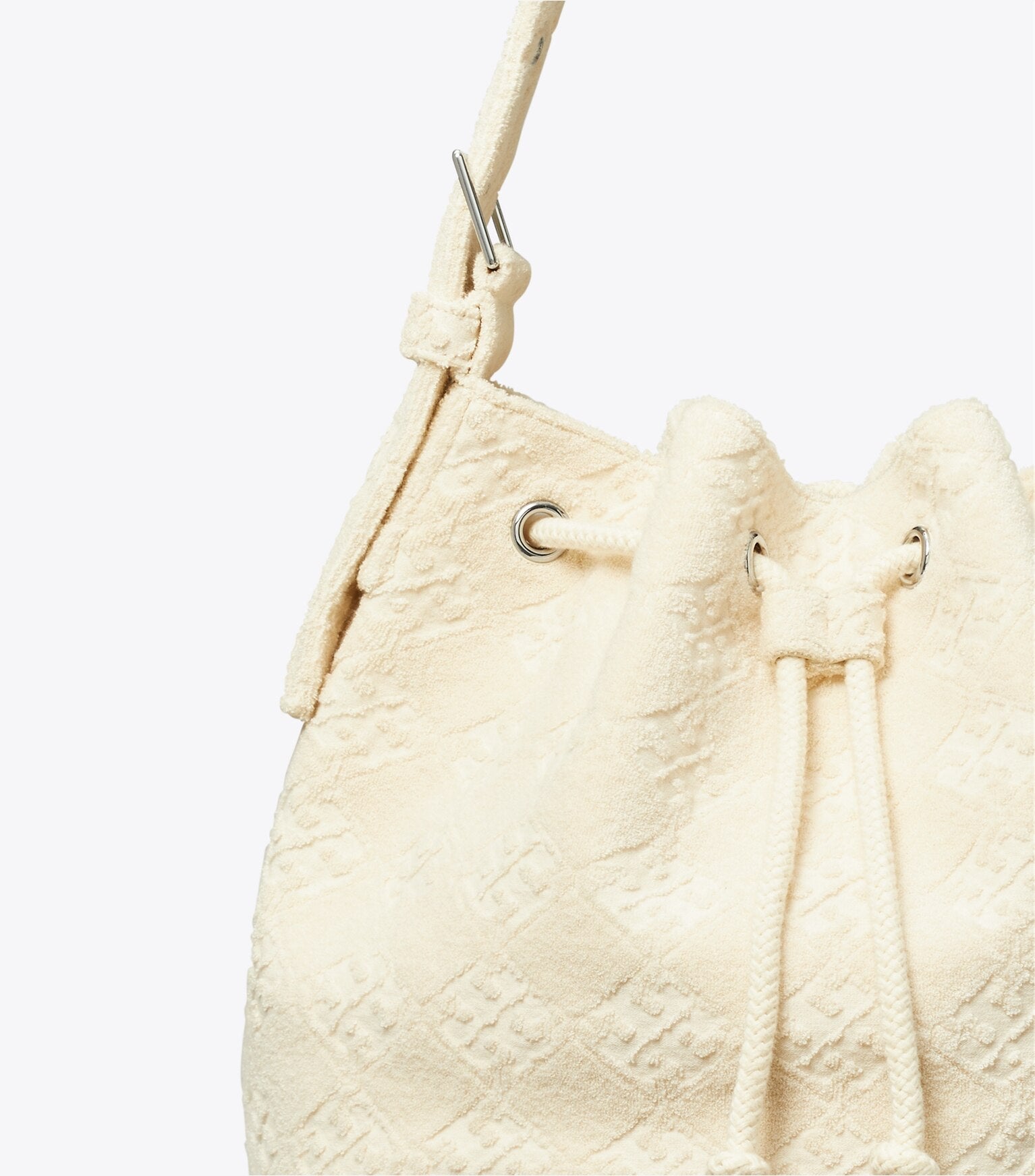 T Monogram Terry Oversized Bucket Bag