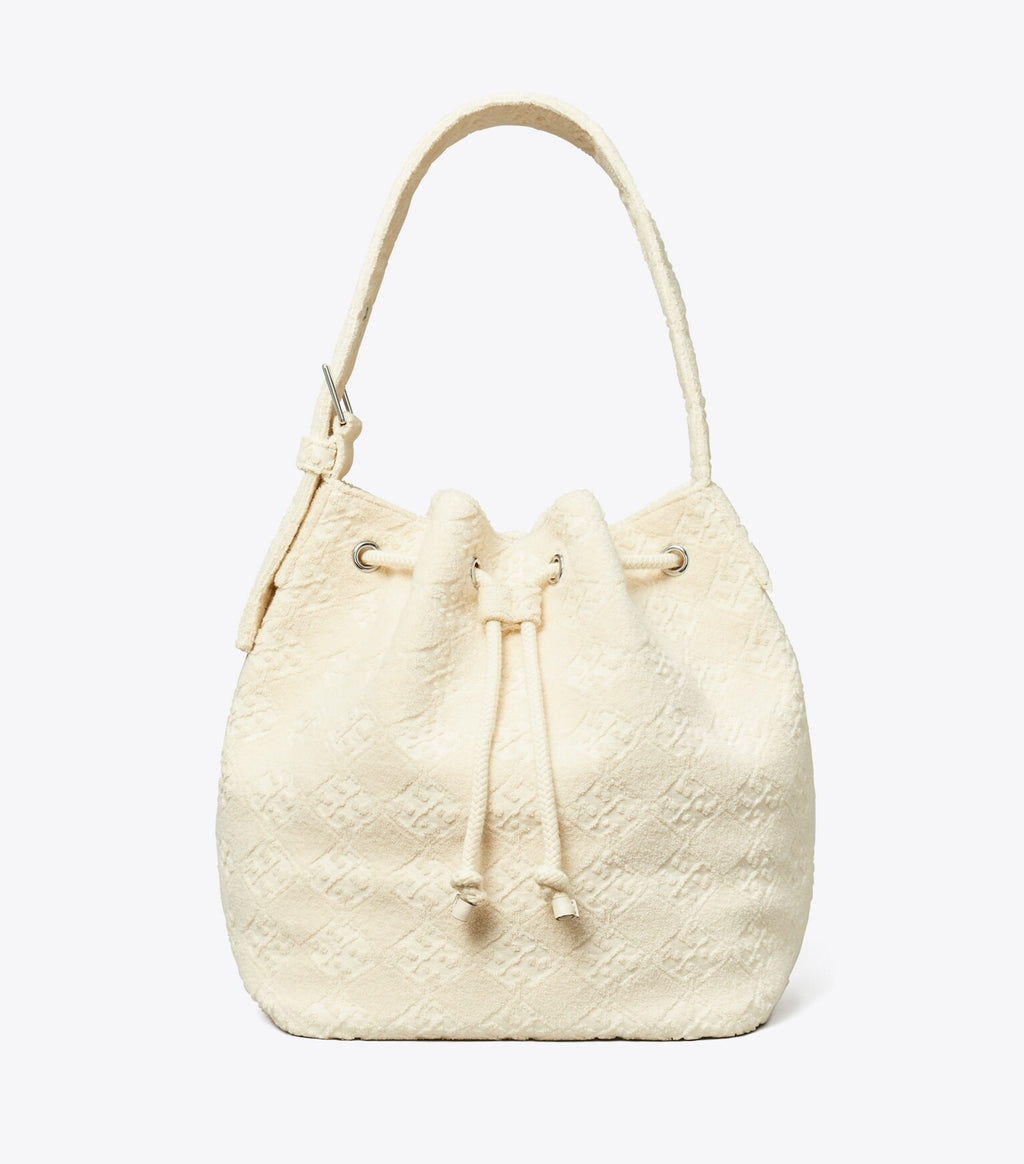 T Monogram Terry Oversized Bucket Bag