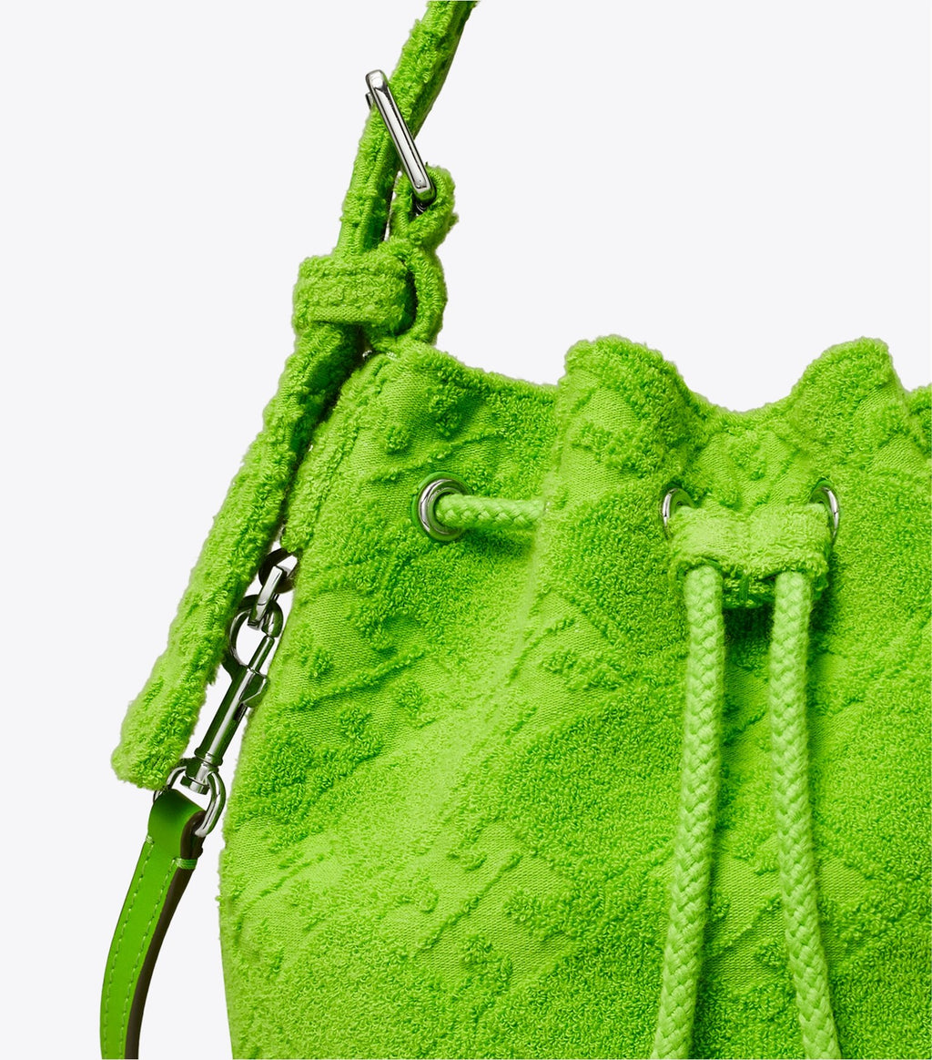 T Monogram Terry Mini Bucket Bag