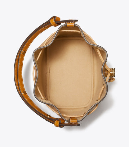 T Monogram Pebble Bucket Bag