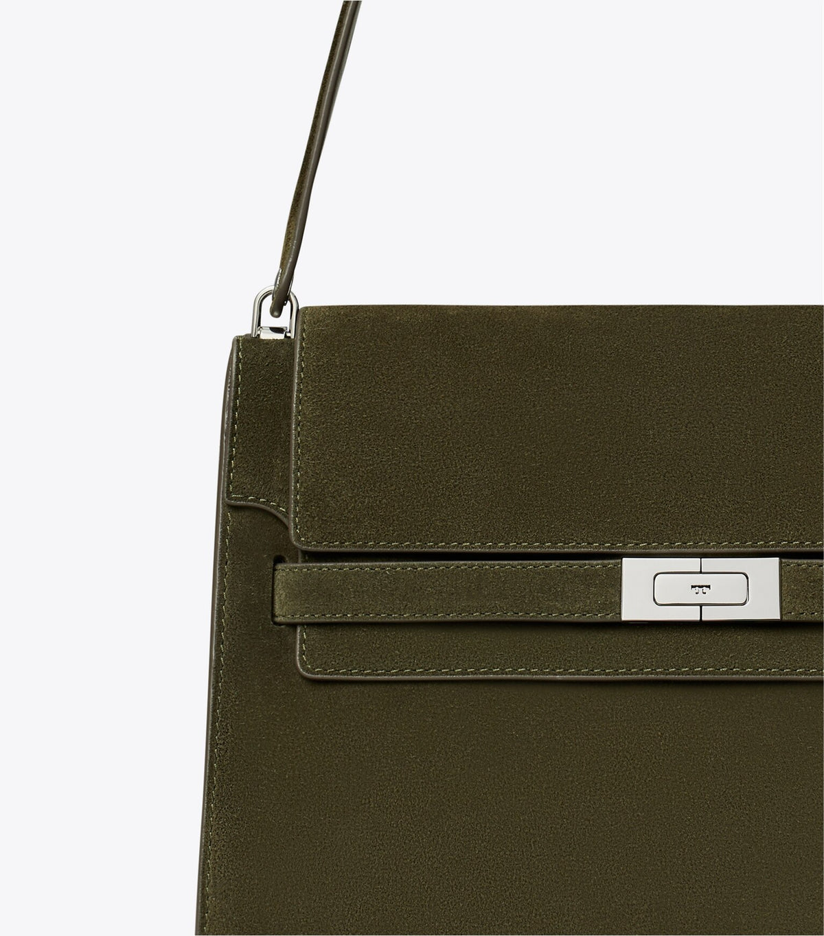 Large Lee Radziwill Suede Shoulder Bag